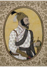 Shivaji's portrait (1680s) housed in the British Museum